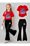 Girl's Spanish Style Leggings and T-Shirt Set