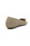 Women's Stone-Colored Buckle-Detail Textured Knitted Pointed Toe Ballet Flats - 2