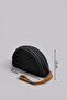 Mussel Straw Clutch Bag – Handmade Weave Design, Genuine Leather Wrist Strap Women's Bag