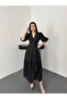 Scalloped V-Neck Lace Long Dress - 5