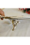 Cast Metal Frame Rectangular Tray with Handle 35*19 Silver - 5