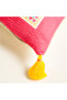 Nilüfer Orange Cotton Filled Throw Pillow 50X50 cm - 4