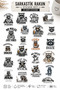 Sarkastik Rakun Sticker Set – 22-Piece Large Size Die Cut Full-Cut Sticker Set, Laptop, Thermos, Tablet and Notebook Stickers
