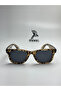 Leopard Sunglasses Wayfarer Black Glass Sunglasses - 2