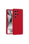Samsung Galaxy S25 Ultra Compatible Case Nano Velvet Silicone - Red