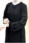 New Season Embroidered Ferace Tesettür Women's Outerwear - 2