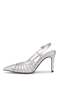 26by250.3294 Women's Classic Heeled Shoes Silver - 4