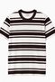 Women's 100% Cotton Bitter Striped Crew Neck T-Shirt - 4