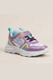 Lila Dream Sparkling Purple Velcro Lightweight and Flexible Sole Breathable Girls' Sports Shoes S - 8