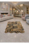 Sdt Fish Theme Patterned Modern Woven Base Decorative Carpet Mosso3501 - 2