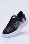 Colorsplash Pop-Art Black Girls' Shoes with Smart Closure and Laces - Colorful Print - 3