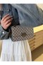 Fashionable Solid Color Luxury Shoulder Bag Elegant Vintage Print Purse Pu Crossbody Bag Daily Women's Bag - 8