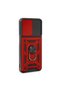 Samsung Galaxy M14 5g Compatible Case with Pars Lens Ring Silicone - Red - 5