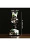 Vintage-Inspired Clear Glass Lantern with Permanent Fiberglass Wick – Refillable & Smokeless Decorative Table Lamp for Home Decor, Weddings & Gifting - 3