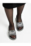 80 Women's Colorful Beaded Black Summer Slippers - 3