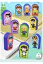 3-in-1 Early Education Activity Table with Number & Shape Puzzles and Side Storage Bins, 54.5CM, Navy Blue - 4