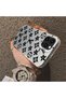 iPhone 13 Pro Compatible Silicone Edge Hard Back Case Couple Phone Case Brand Patterned - 3