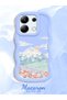Redmi Note 13 4g Compatible Case Camera Protector Blue Silicone Couple Phone Case Landscape Pattern - 2