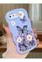 iPhone 7 Plus Compatible Case Camera Protector Blue Silicone Couple Phone Case Butterfly Pattern