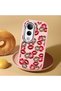 Vivo V50 Lite Compatible Case Camera Protector Pink Silicone Couple Phone Case Kiss Pattern - 2
