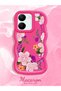 Vivo Y36 4g Compatible Case Camera Protector Red Silicone Couple Phone Case Floral Pattern - 2