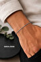 Silver Gray Color Rope Bracelet Handmade Adjustable Unisex Minimal Lover Friend Bracelet Set - 3