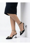 Black Stone Bow-Tie Satin Heel Bpyu 8.0 - 3