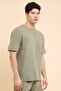 Ribbed T-Shirt with Crew Neck and Short Sleeves - 4