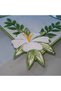Design Your Own - Modular Lily Embroidered Brooch with Snap Fasteners (2 Pieces 70X90Mm) - 3