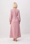 Women's Maxi Dress Crew Neck Long Sleeve A-Line Cut Linen Textured Unlined Daily Casual Modern - 5