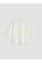 White Linen Blend Oversize Women's Shirt - 5