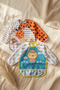 Luxury Liquid-Proof Long Sleeve Baby Blw Bib 6-24 Months - Set of 2 Animal Figured Baby Bibs - Leke - 2