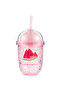 Mixed Watermelon Printed Soft Drink Glass with Straw 450 ml - 4