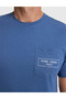 Indigo Regular Fit 100% Cotton Crew Neck T-Shirt 50327866-Vr028 - 6