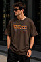 Replay Text Printed Unisex Oversize T-Shirt – Cotton Crew Neck Casual T-Shirt