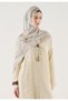 Soft Lines Pattern Soft Viscose Shawl Beige