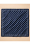 Women's Polka Dot 50X50 cm Satin Scarf, Navy Blue Silky Textured Square Neck Hair and Bag Accessory - 5