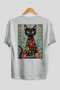 81 Cats for Cat Lovers Printed White Oversize T-Shirt 100% Cotton Unisex Cat Lover Premium Design