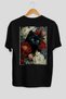 For the Love of Cats 87 Cat Printed Black Oversize T-Shirt 100% Cotton Unisex Cat Lover Premium Design