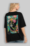 For the Love of Cats 83 Cats Printed Black Oversize T-Shirt 100% Cotton Unisex Cat Lover Premium Design - 4