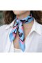 Women's Premium Patterned Colorful Shawl-Silk Satin Textured Scarves - 5