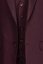 Burgundy Premium, Slim Fit, Vest, Men's Suit - 3