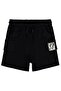 Basic Cargo Pocket Capri for 2-5 Years - Black