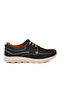 Black Nubuck Genuine Leather Men's Casual Shoes - 2