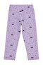 Cat-Themed Leggings for 2-5 Years - Lilac - 2