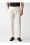 Nevavm Regular Fit Linen Blend Men's Pleated Trousers with a Difference - 2