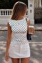 Women's Polka Muse Polka Dot White Blouse – Backless, Sleeveless, Stylish Fit - 5