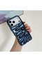 Shiny Colorful Summer Lux Case with Wavy Wrinkle Detail and 3D Surface, Compatible with iPhone 15 Pro (6.1 Inch) - 5