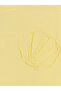 Yellow Embossed Patterned Girl's T-Shirt - 4