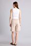 Regular Fit Normal Waist Straight Leg Beige Bermuda Shorts N7439Az26Hs - 5